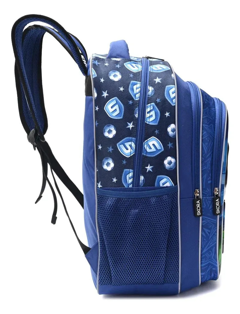 Skora Mochila Espalda Lets Play Futbol Camiseta 18p 42879 Azul