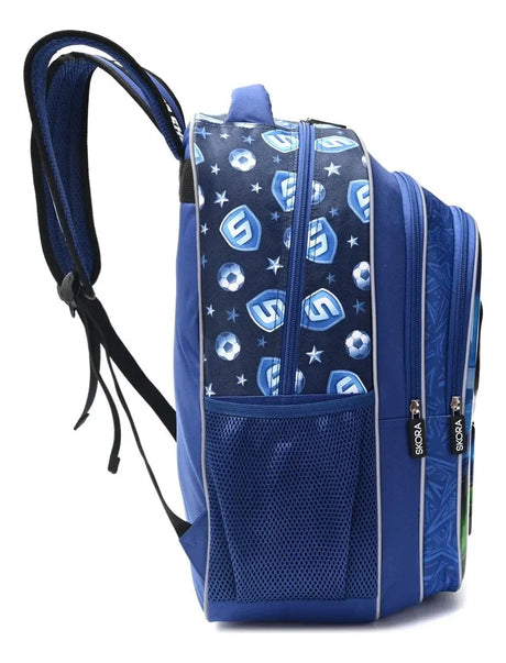 Skora Mochila Espalda Lets Play Futbol Camiseta 18p 42879 Azul