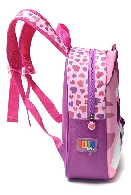 Mochila C/Luz Kawaii Momo Termoformada 22x30x10cm 12P 41309