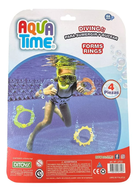 Aqua Time Anillos con formas para sumergir y bucear 2722