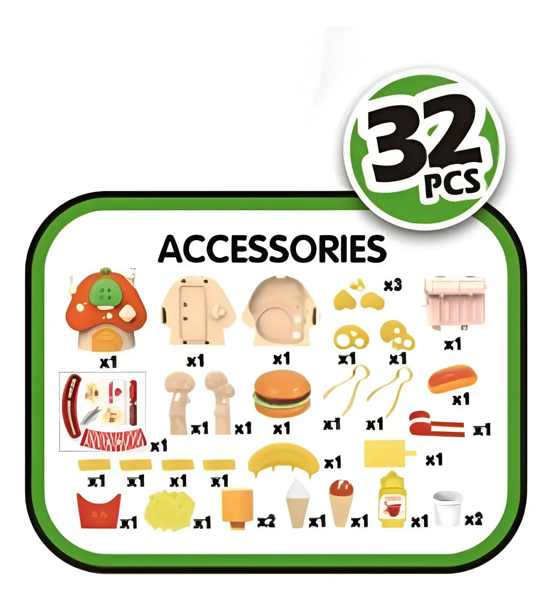 Tienda de Hamburguesas Portatil 32 pzs 2294965 Shine