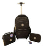 Combo Mochila 18p Carrito + Lunchera + Cartuchera Kinderland Negro-sl2504-sl2501-sl2503