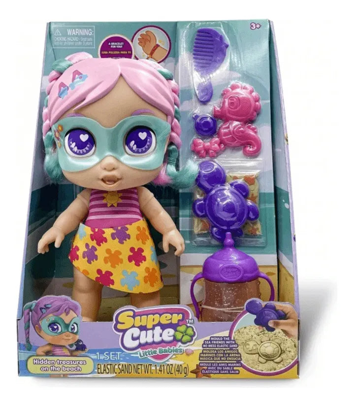 Combo X2 Muñecas Supercute Little Babies En La Playa
