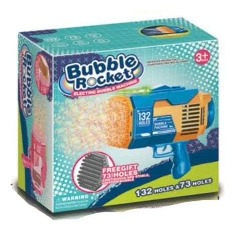 Pistola Burbujero Recargable Automática Con Luces Kb1280 Azul Shine