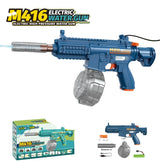 Pistola De Agua MINI M416 Eléctrica Recargable AZUL KB1356