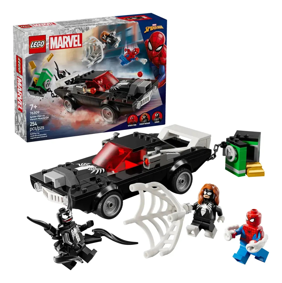 LEGO Marvel Spider-Man vs Coche Brutal de Venom 76309