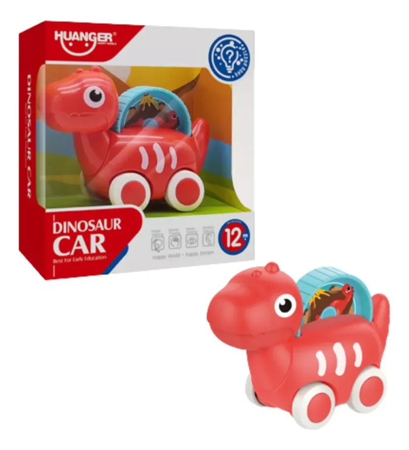 Auto Dinosaurio Rojo para Bebe Empuja y juega 2211948 Shine