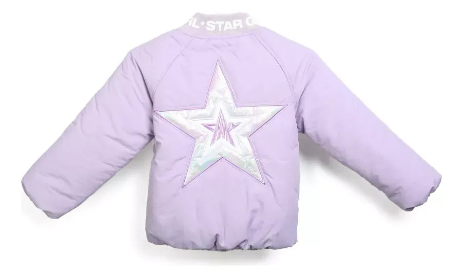 Chimola Campera Bomber Star Talle 12 Purple J05