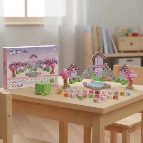 Bloques Magnéticos Cubos Steam Minecraft Pink Shine 3016384