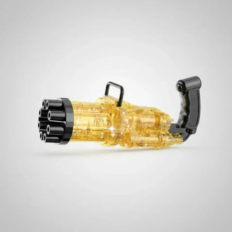 Burbujero Pistola Glitter 8 Agujeros A Pila Con Luces Kb1124 Golden Shine