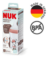 Nuk Mamadera Perfect Match 260 ml Cont de Temp MICKEY MOUSE Roja 10742041