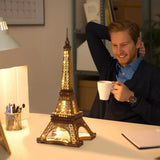 Robotime Puzzle 3d Noche De La Torre Eiffel Tgl01 Rolife