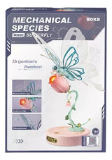 Robotime Puzzle 3d Mariposa Rosa Mi05p Rokr