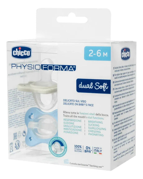 Chico Chupete Ph Dual Soft Silicona Azul 2-6m 2ud 7308861