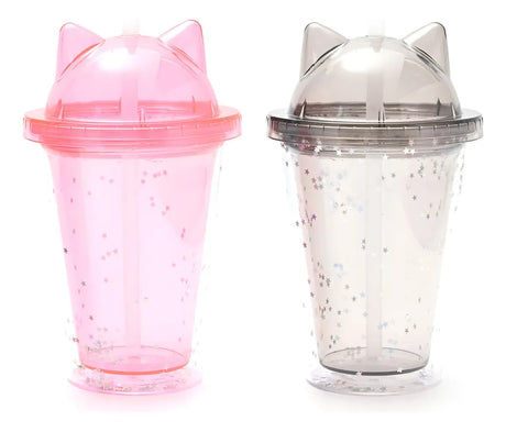 Skora Vaso Infantil Gatito Y Brillos 350ml 40448