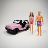 Combo Barbie Muñeca Dwj99 + Ken Beach Hxx52 + Jeep 0717