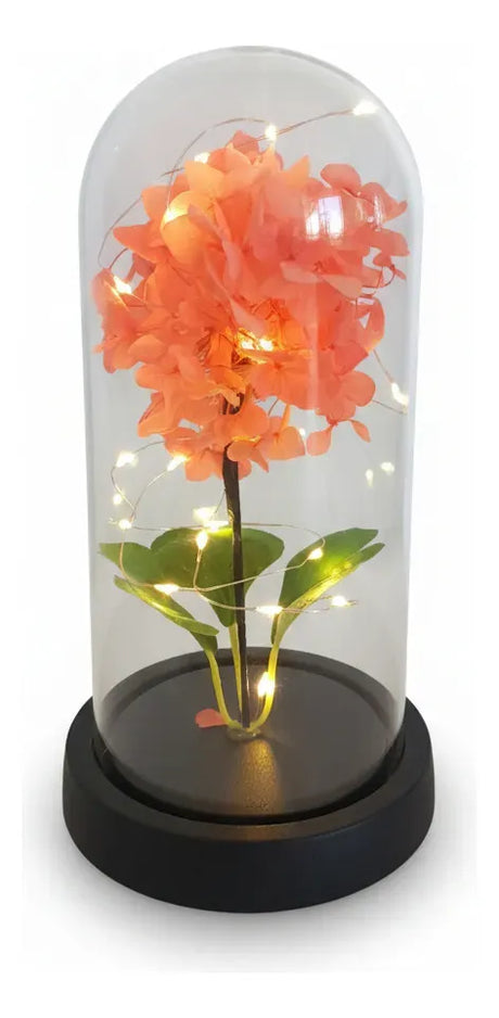 Flor Artificial Cupula Con Luz Surtido 21cm Kl792