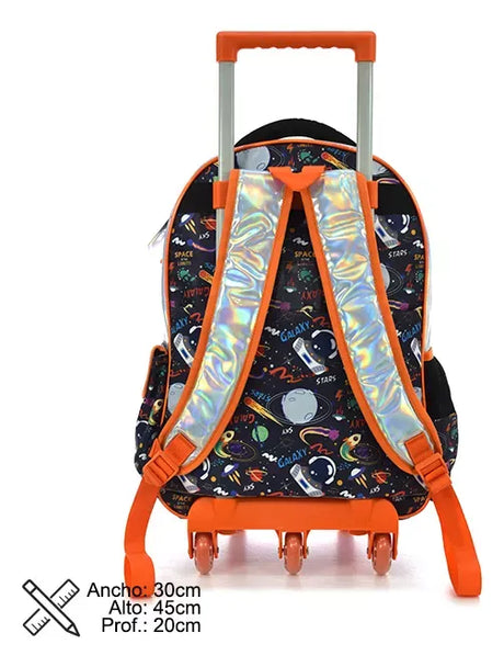 Phi Phi Mochila con carro de 18" Astronauta 125509