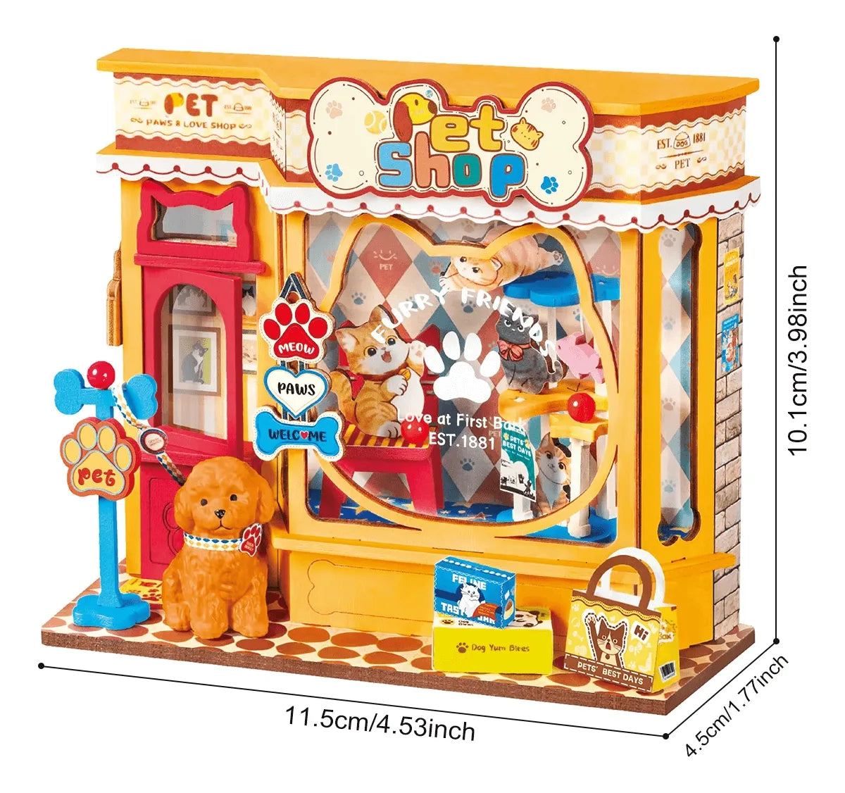 Robotime Rolife Pawfect Pet Shop DS045