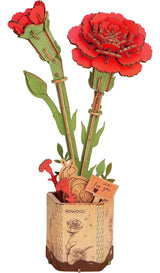 Robotime Puzzle 3d Clavel Rojo Rowood Tw052