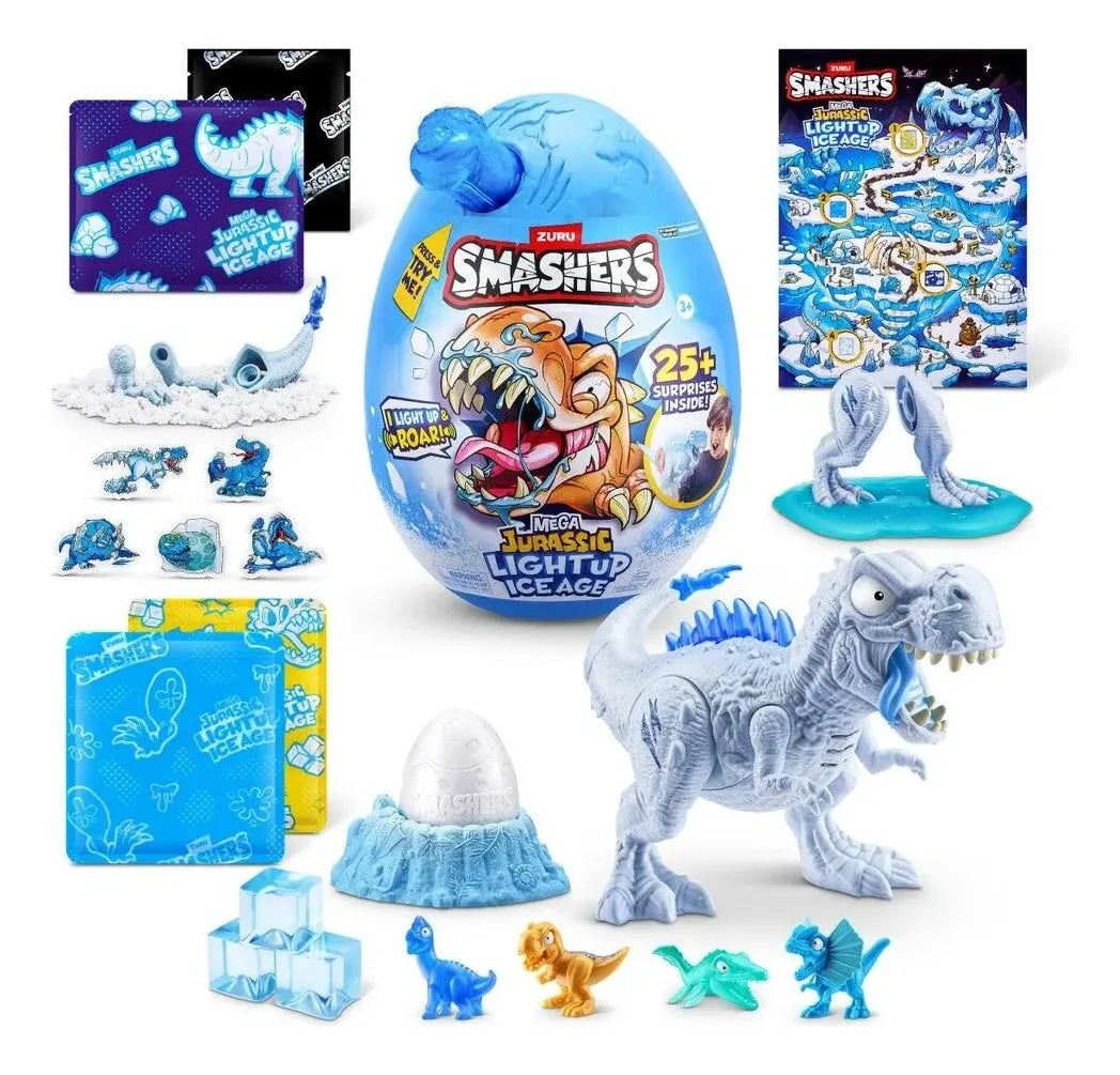 Smashers Dino Ice Age Egg Mega Brilla en la Oscuridad 7971