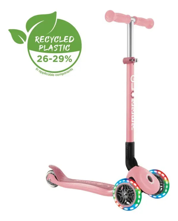Globber Monopatin Primo plegable Lights Pastel Pink 432-211-3