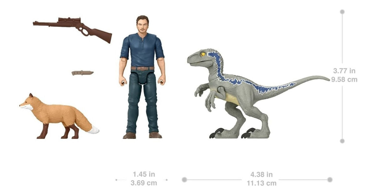 Jurassic World Dr. Alan Grant & Dimetrodon Mattel Hdx46