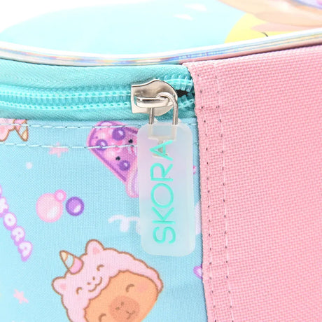 Lunchera termoformada con correa Petit Capibara Unicornio 25x20x10cm 43085