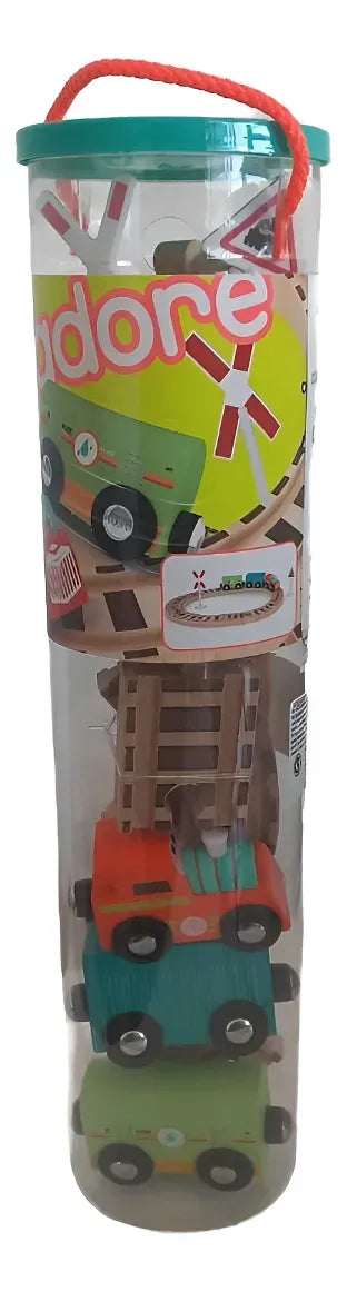Pista De Madera En Tubo Trenes 833189