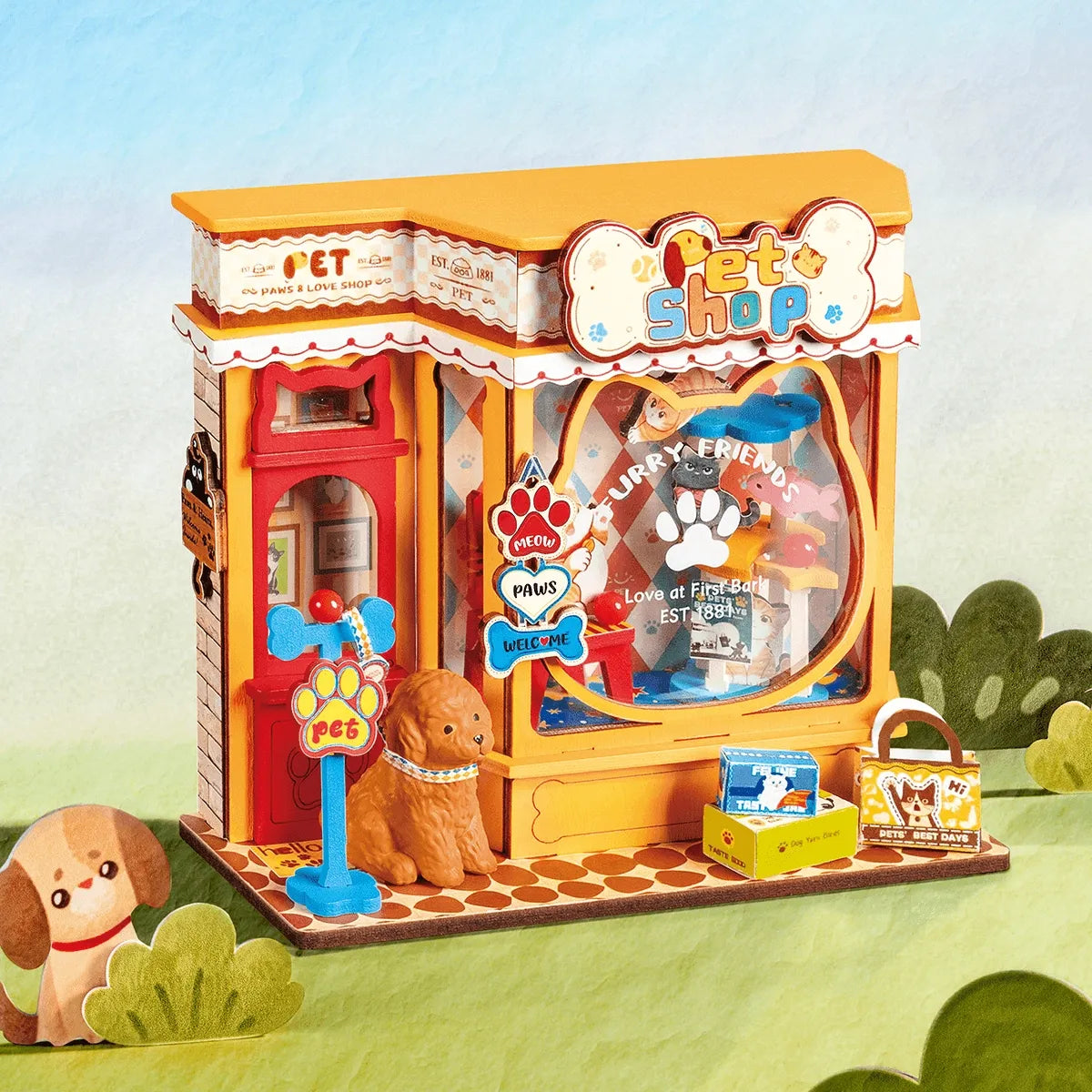 Robotime Rolife Pawfect Pet Shop DS045