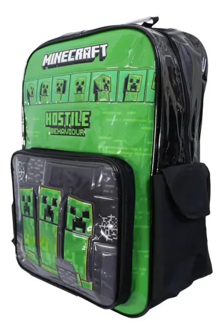 Cresko Mochila Espalda Minecraft Up 18P MI119