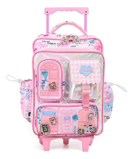 Chimola Mochila Carro 17p My House Collection Pink TR188
