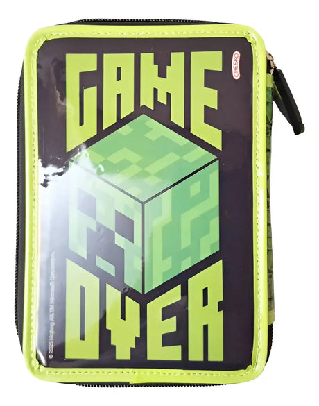 Cresko Cartuchera PVC Minecraft 2P Gameover MI531