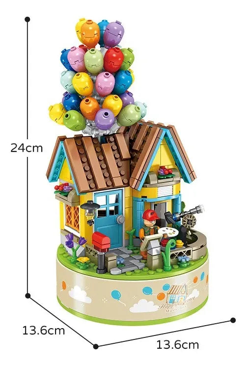 Panlos Bricks Caja Musical Puzzle 3d Casa Globos Up 528 pzs 2143295