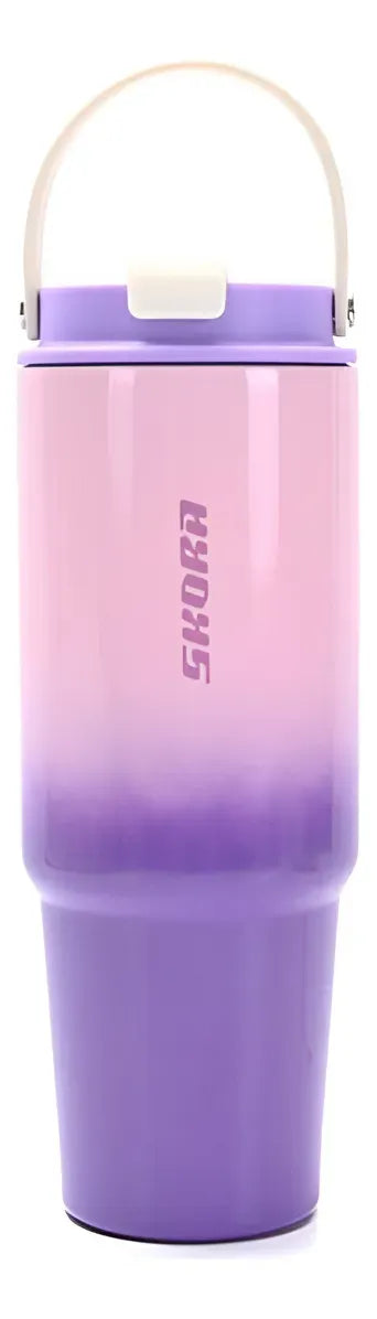 Vaso térmico degrade con doble pico 900 ml 40586