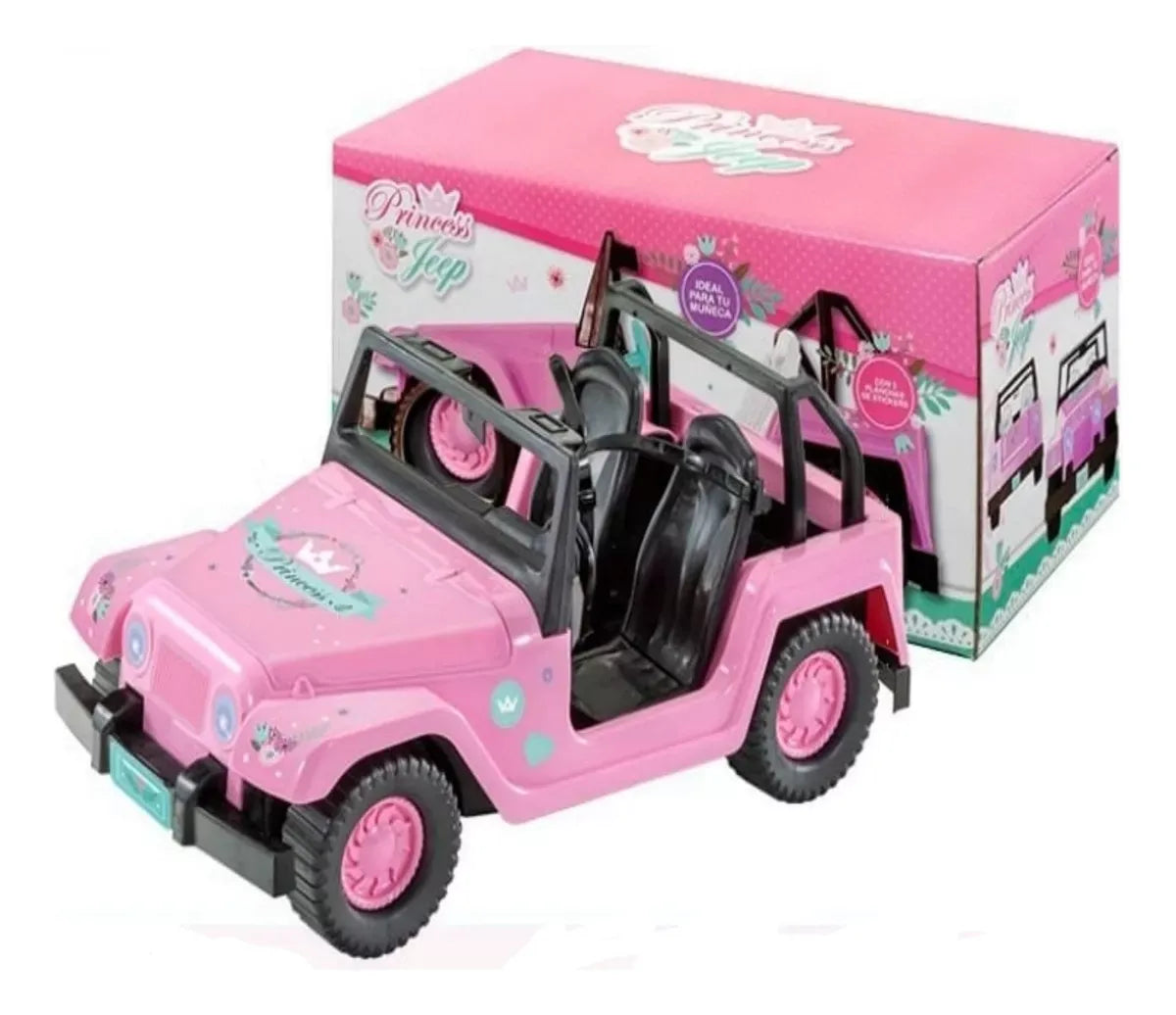 Combo Barbie Jeep Princess 717+ Muñeca T7439 Original Mattel