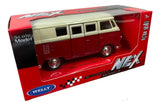 Welly 1:34 Volkswagen Bus T2 Rojo 42347cw