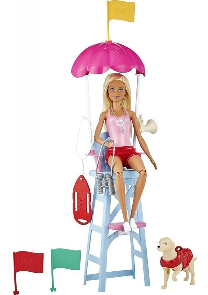 Muñeca Barbie Socorrista Salvavidas Gtx69 Mattel