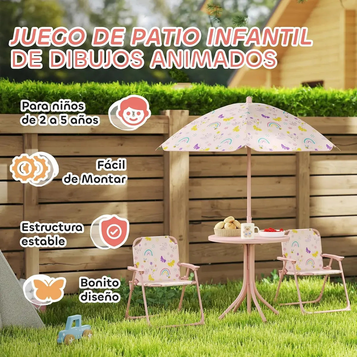Set de Jardín Infantil de 4 Piezas con Estampado SL6314