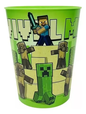 Vaso Minecraft 300ml Verde MI063