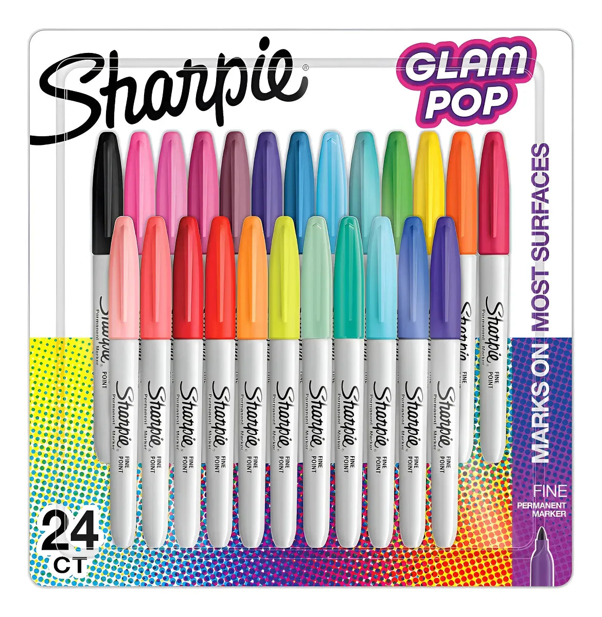 Sharpie Marcadores Punta Fina Glam Pop X24 2185227