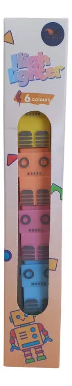 Resaltador 5 Colores Modelo Robot SL6608 Kinderland