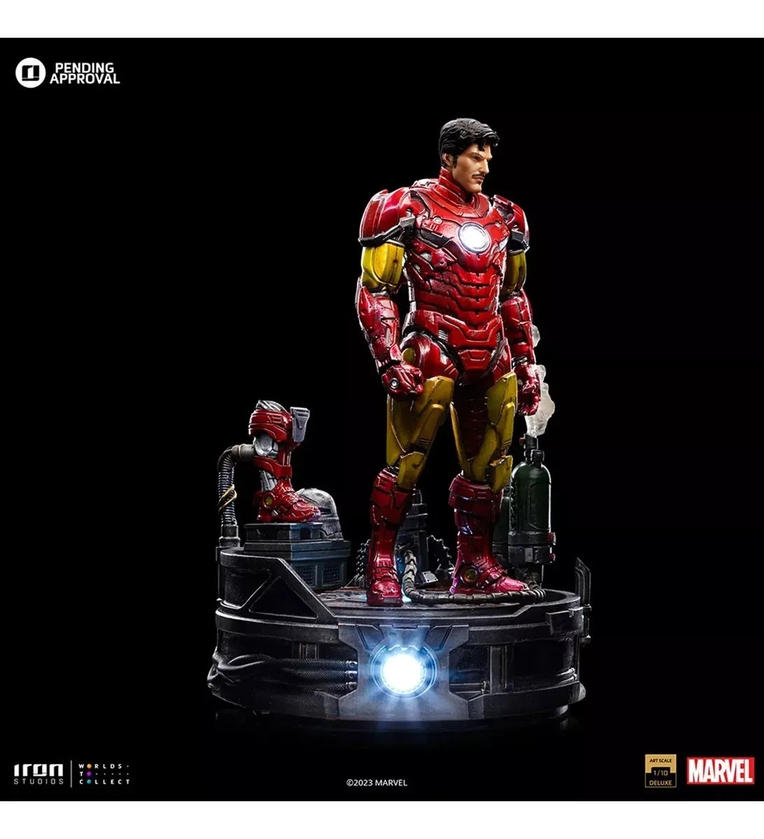 Iron Studios Iron Man Unleashed Deluxe - Marvel Comics Scale 1/10 MARCAS94423-10
