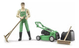 Bruder Bworld Jardinero con cortadora de cesped BRU62103