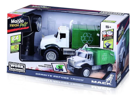 Maisto Camion MACK a Radio Control Blanco/Verde 82182