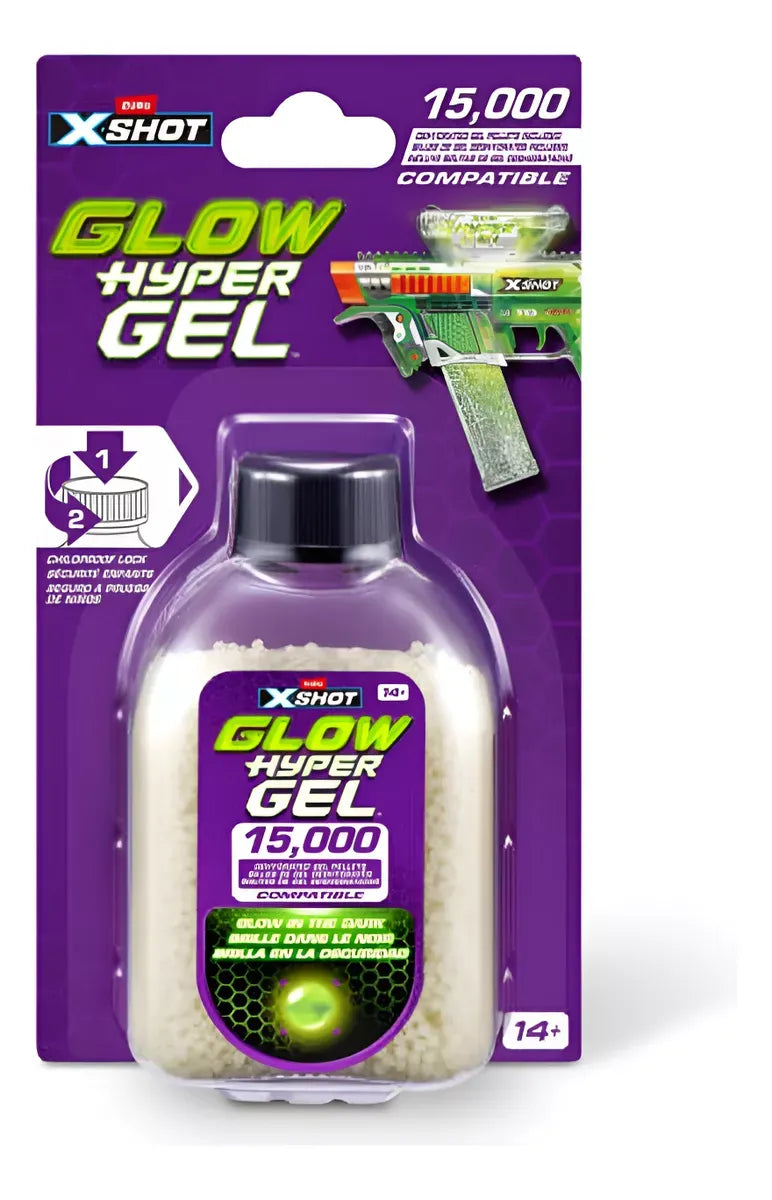X-Shot Recarga Glow Hyper Gel 15000 36785 7607