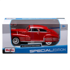 Maisto 1:24 1948 Chevrolet Fleetline Aerosedan Rojo 32921