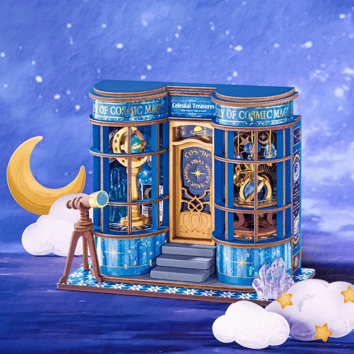 Robotime Puzzle 3d Tienda De Astronomía Mágica Rolife Ds048