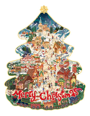 Robotime Rowood Puzzle 3d Christmas Town Ta007