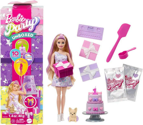Barbie Party Unboxed Muñeca Fiesta de Mascotas JFG68
